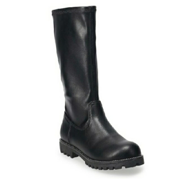 Black Boots Tall Trini Big Girls NIB🎯 Retail $50- - Picture 2 of 10